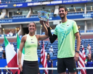 Errani and Vavassori win US Open mixed  doubles title in Young’s final match before retiring